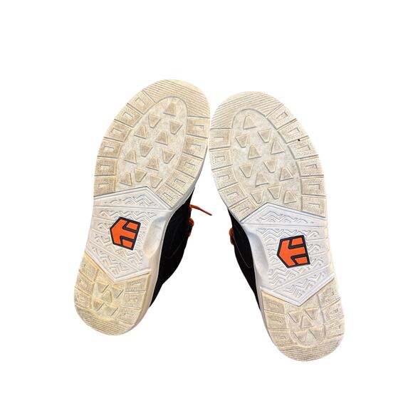 Etnies Black Orange White Mens High Rise ODB Lx Walker sz 10 skate shoe - Picture 6 of 8